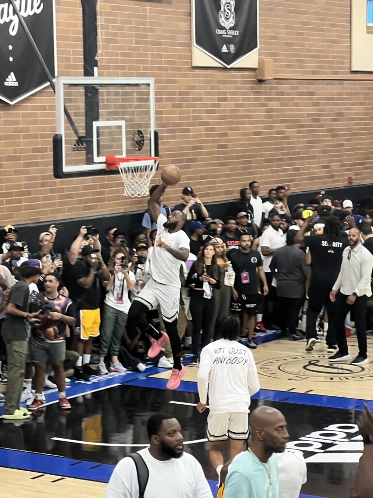 LeBron James returned to the Drew League with DeMar DeRozan