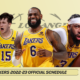 LeBron James, Anthony Davis, and the Lakers season schedule just came out