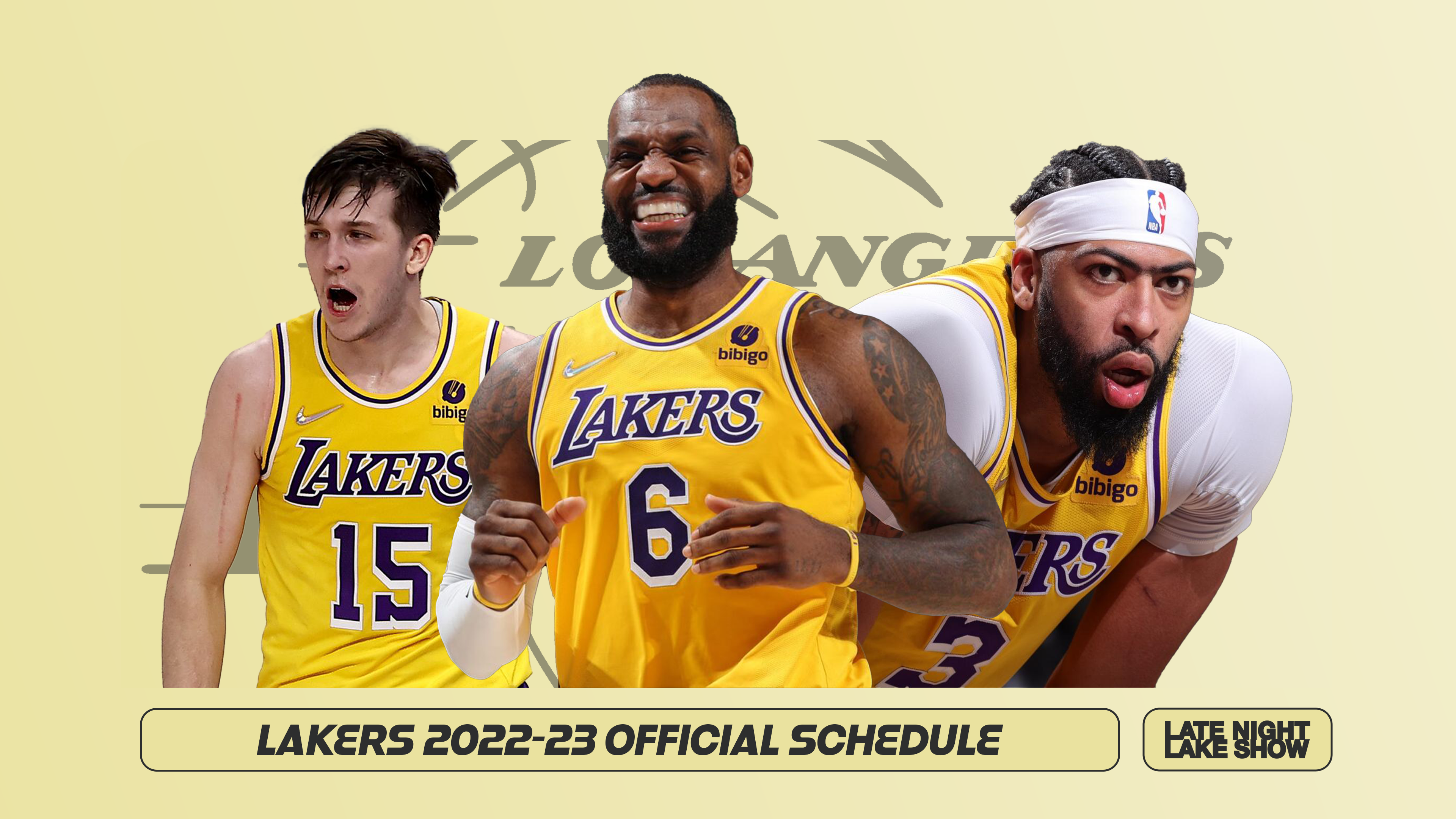 LeBron James, Anthony Davis, and the Lakers season schedule just came out