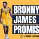 Lebron and Bronny James in Laker uniforms looks nice doesn't it?